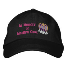 Marilyn Cook Memorial Hat Embroidered Hat