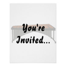 Marimba Design Graphic 1 Custom Invitation