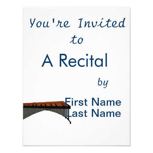 Marimba Design Graphic 1 Invitations