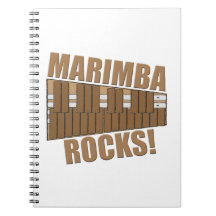 Marimba Rocks! Spiral Note Books