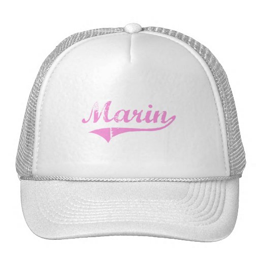 Marin Classic Style Name Trucker Hat