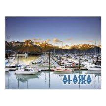 Marina in Seward, Alaska Postcards