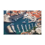 Marina in the Old Town of Dubrovnik Gallery Wrapped Canvas