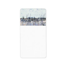 Marina Solarized Invert Boat Photograph Labels