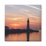 Marina Sunset Refrigerator Magnet