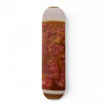 Marinated Beef Ready For Cooking Custom Skateboard