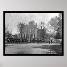 Marine Battalion in Formation, Washington, DC 1864 Posters