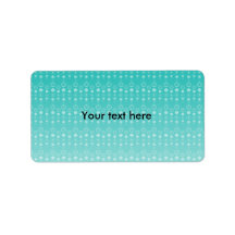 Marine blue faded bubble pattern personalized address labels