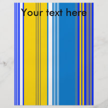 Marine blue grey and yellow stripes flyer