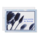 Marine Blue on Blue Satin, Invitation template