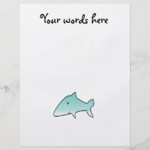 Marine blue shark full color flyer
