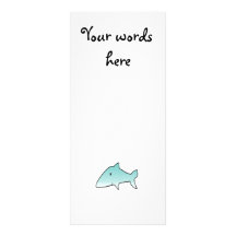 Marine blue shark rack cards
