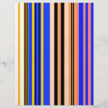 Marine blue yellow and white stripes custom flyer