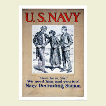 Marine - ici il est monsieur (US02306) affiches
