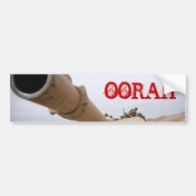 Marine M1,  OORAH Bumper Sticker