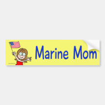 marine mom marines corps patriotism bumper sticker