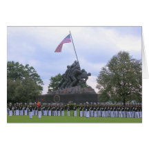 Marines at Iwo Jima Statue,Card
