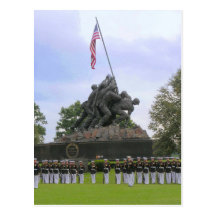Marines at Iwo Jima Statue Postcard