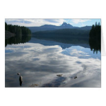 Marion Lake, 3 Fingered Jack reflection Greeting Cards