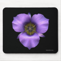 Mariposa Lily Mousepad, Black