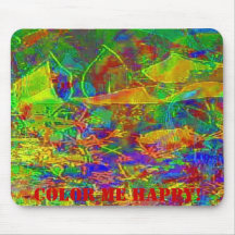Marisa's Can of Colours Splash Cannas and Petunias Mouse Pads