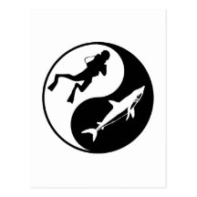 maritime Yin Yang Postkarte