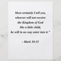 MARK 10:15 FLYER