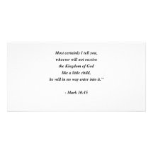 MARK 10:15 PHOTO CARDS