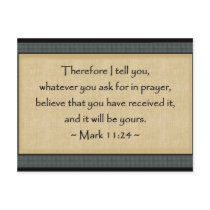 Mark 11:24: Postcard