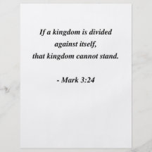 MARK 3:24 PERSONALIZED FLYER