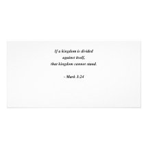MARK 3:24 PICTURE CARD