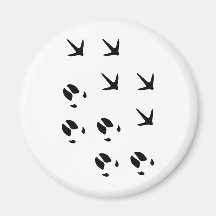 mark bird pig refrigerator magnets