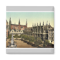 Market Place I., Lubeck, Germany magnificent Photo magnets