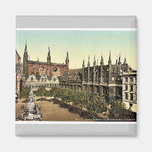 Market Place I., Lubeck, Germany magnificent Photo Magnets