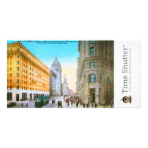 Market Street Looking West Photo Greeting Card