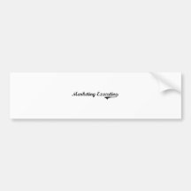 Marketing Executive Professional Job Bumper Sticker