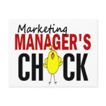 MARKETING MANAGER’S CHICK POSTCARD