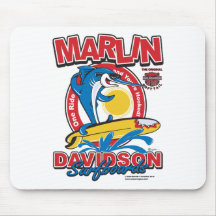 Marlin Davidsons Surfboards Mouse Pad