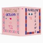 Marlow Outlaws OKLAHOMA U.S.A. 3 Ring Binders