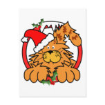 Marmalade Cat at Christmas postcards