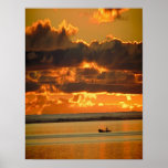 Marmalade-clouds, on canvas print