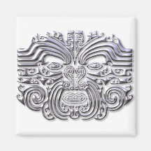 Maroi tattoo-silver fridge magnet
