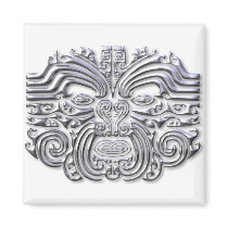 Maroi tattoo-silver fridge magnet