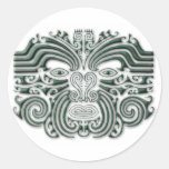 Maroi tattoo-stone round sticker
