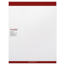 Maroon Bars Letterhead