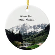Maroon Bells, Aspen, Colorado Christmas Ornaments