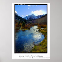Maroon Bells, Aspen, Colorado Poster