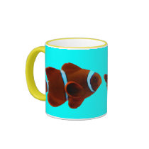 Maroon Clownfish Coffee Mugs