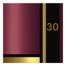 maroon & Gold Birthday Invitation