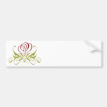 Maroon Rose Bumper Sticker